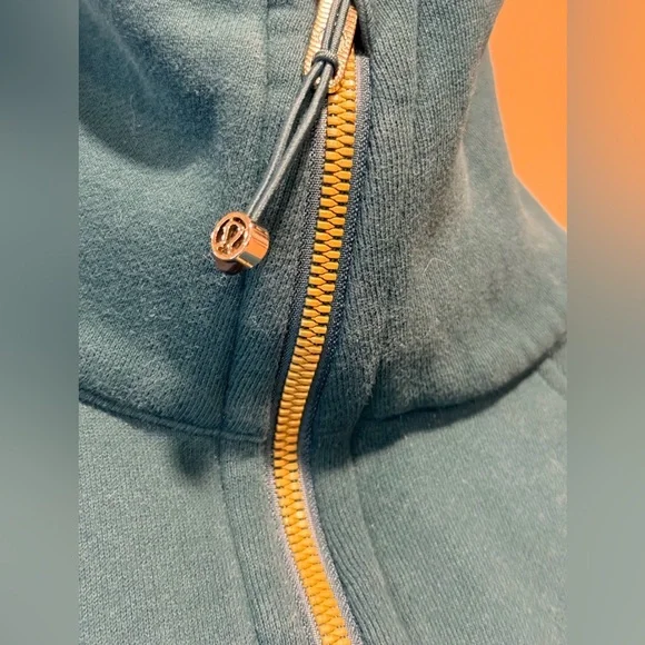 Lululemon Women's Scuba Oversized Funnel Neck Half Zip Storm Teal M/L - Picture 6 of 8